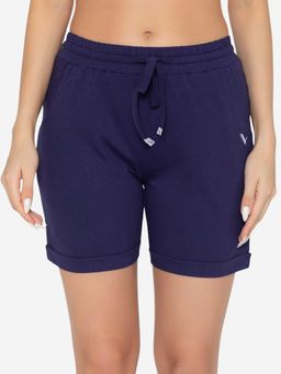 Bonjour - Blue Solid Shorts