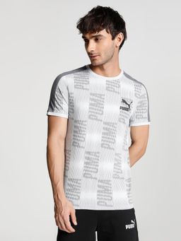 Puma - T7 Sport Aop Mens Gray T-shirt