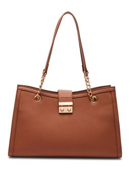 Anne Klein - Brown Chain Shoulder Bag with Detachable Strap