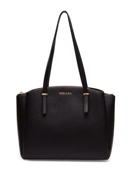 Anne Klein - Black Triple Compartment Zip Tote Bag
