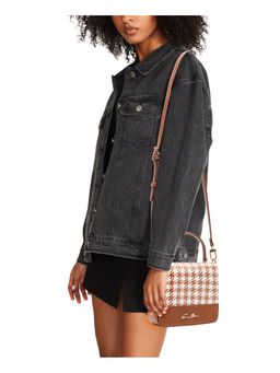 Anne Klein - Brown Flap Top Handle Sling Bag with Detachable Strap