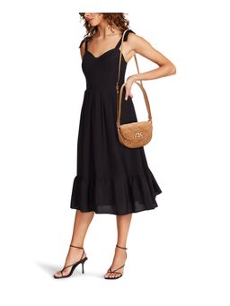 Anne Klein - Tan Mini Turn lock Saddle Sling Bag with Detachable Strap