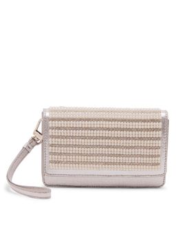Anne Klein - Silver Mini Flap Sling Bag with Detachable Strap