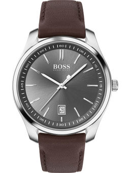 Boss - Grey Round Analog Watch - 1513726