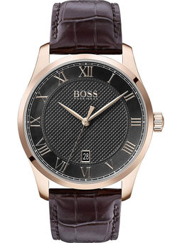 Boss - Grey Round Analog Watch - 1513740
