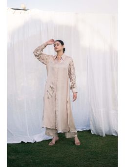 Daljit Sudan - Taupe Satin Co-Ord (Set of 2)