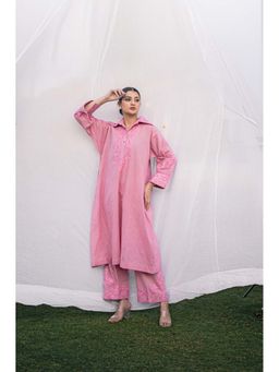 Daljit Sudan - Pink Mulu Co-Ord (Set of 2)