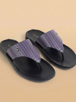 Metro - Purple Men Leather Casual Sandals