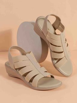 Walkway - Women Beige Wedges Heels