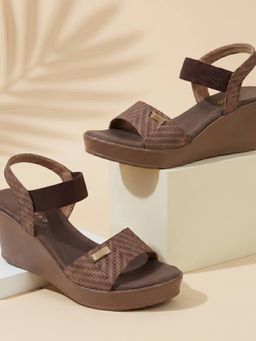 Metro - Women Brown Casual Wedges Heels