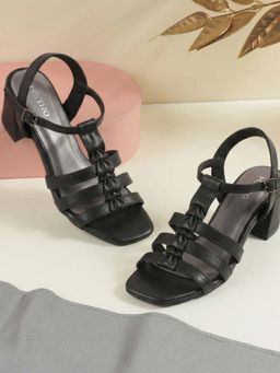 Metro - Women Black Casual Block Heels