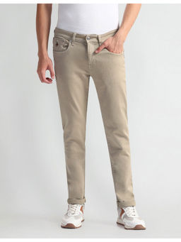 U.S. POLO ASSN. - Harold Slim Straight Fit Beige Jeans