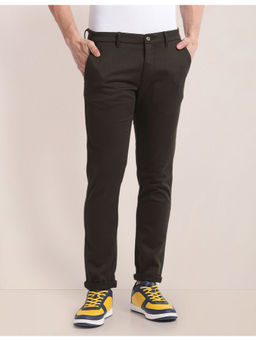 U.S. POLO ASSN. - Brown Austin Regular Fit Dobby Trousers