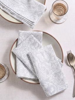 Bottega Pereira - Fiore Napkin - Silver