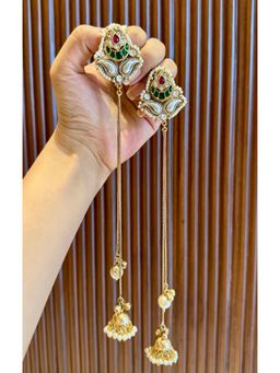 Ehsaas Jewellery - Inayah Kashmiri Jhumkis - Green