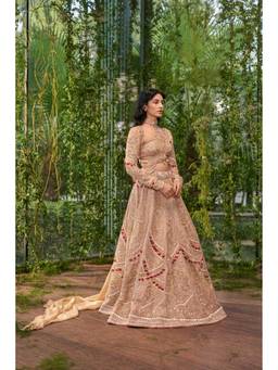 Jigar and Nikita - Hast Milap - Eternal Bond Warm Sand Dunes Lehenga with Blouse & Dupatta