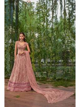Jigar and Nikita - Mayurika - Mauveine Curated Regal Peacock Lehenga with Blouse & Dupatta
