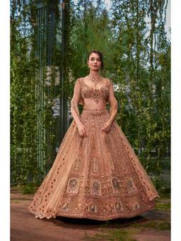 Jigar and Nikita - Mayur Mukut- The Crowned Peacock Lehenga with Blouse and Dupatta