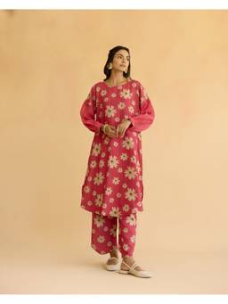 Naaz By Noor - Young Flower Child Red Cord Set