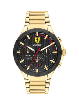 Scuderia Ferrari - PISTA Multifunction Black Round Dial Men's Watch - 0830887