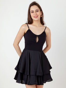 Zink London - Women Multi-Color Solid Mini Dress