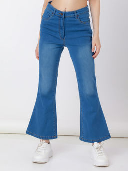 Zink London - Women Blue Solid Jeans
