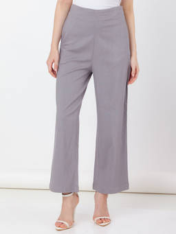 Zink London - Women Grey Solid Trouser
