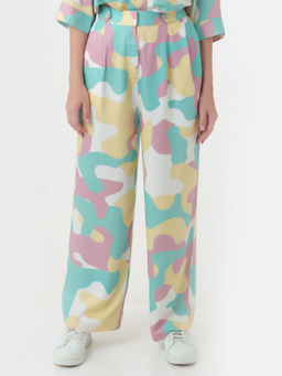 Zink London - Women Off White Abstract Trouser