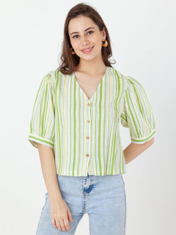 Zink London - Women Multi-Color Stripes Top