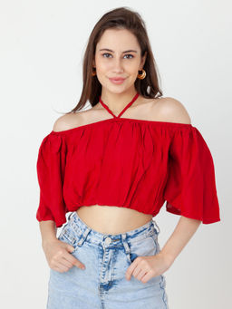 Zink London - Women Red Solid Top