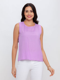 Zink London - Women Purple Solid Top