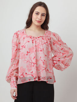 Zink London - Women Pink Floral Top