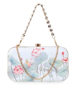ESBEDA - Multi Color Lotus Printed Clutch For Women