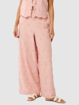 Forever New - Daisy Petite Broderie Wide Leg Pink Pant