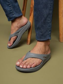 Truffle Collection - Grey Stylish Slip-On Sandals For Men