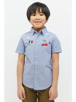 One Friday - Pastel Blue Shirt