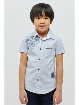 One Friday - Blue Statement Shirt