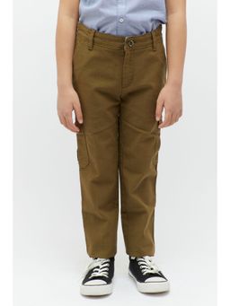 One Friday - Olive Green Pocket Trouser