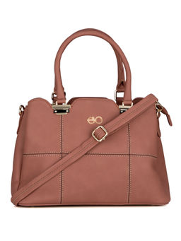 E2O - Classy Pink Quilted Detailing Satchel For Women