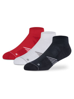Supersox - Men Pure Cotton Sports Socks Low Cut Half Towel Cushion - Combo Pack 3