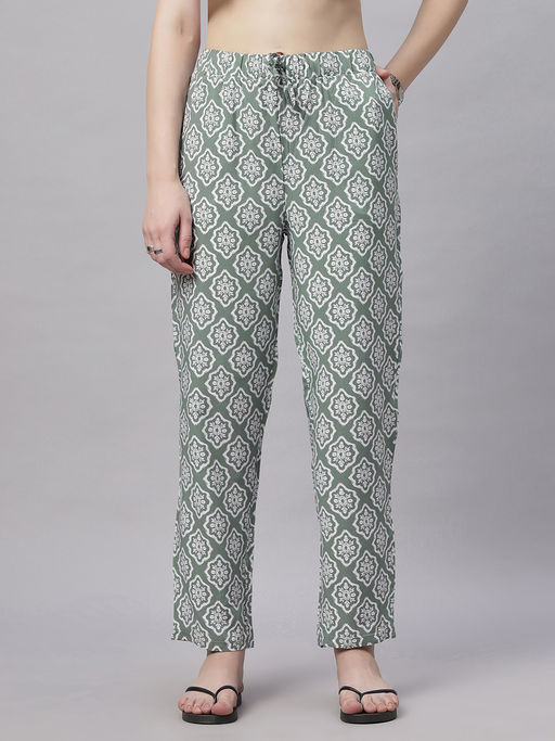 SOIE Supersoft Rayon Printed Pyjamas with Pockets
