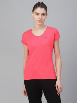 ASICS - Pink Solid Capsleeve Top