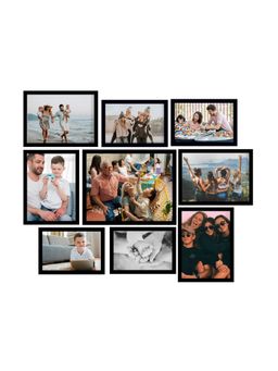 eCraftIndia - Memory Wall Collage Photo Frame - Set of 9 Photo Frames