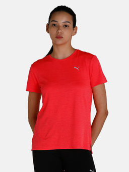 Puma - Run Favorite Heather Women Pink T-shirt