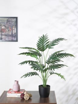 Home Bloom - Artificial Areca Palm Plant for Home Decor with Pot - 24 Leaves