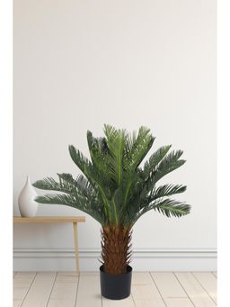Home Bloom - Artificial Cycas Potted Plant 3 Feet Tall for Home Decor Office