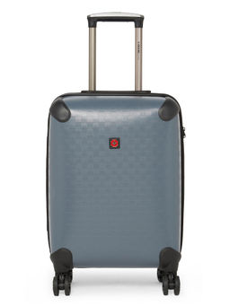 Swiss Brand - AUBONNE Dark Grey Color Polypropylene Material Hard 20" Cabin Trolley