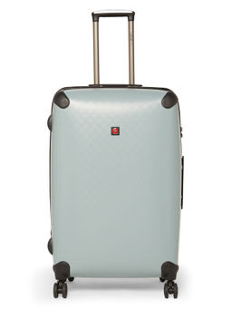 Swiss Brand - AUBONNE Light Blue Color Polypropylene Material Hard 28" Large Trolley