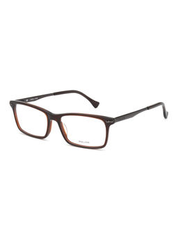 Police - Square VPL054K53958FR Brown Medium Eyeglass Frames