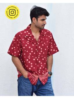 Chidiyaa - Jilibi Polka Fun Hand Block Printed Pure Cotton Shirt